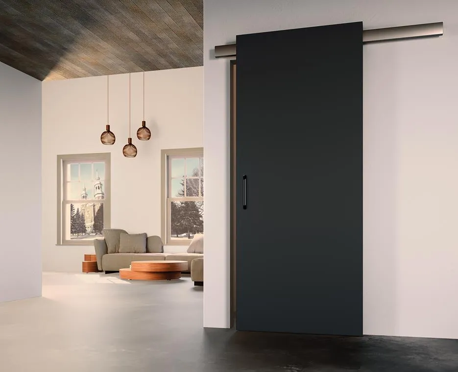 Комплект ESTHETIC для одностворчатой двери от 500 до 1000мм, с доводчиками, цвет - черный фото купить Курск