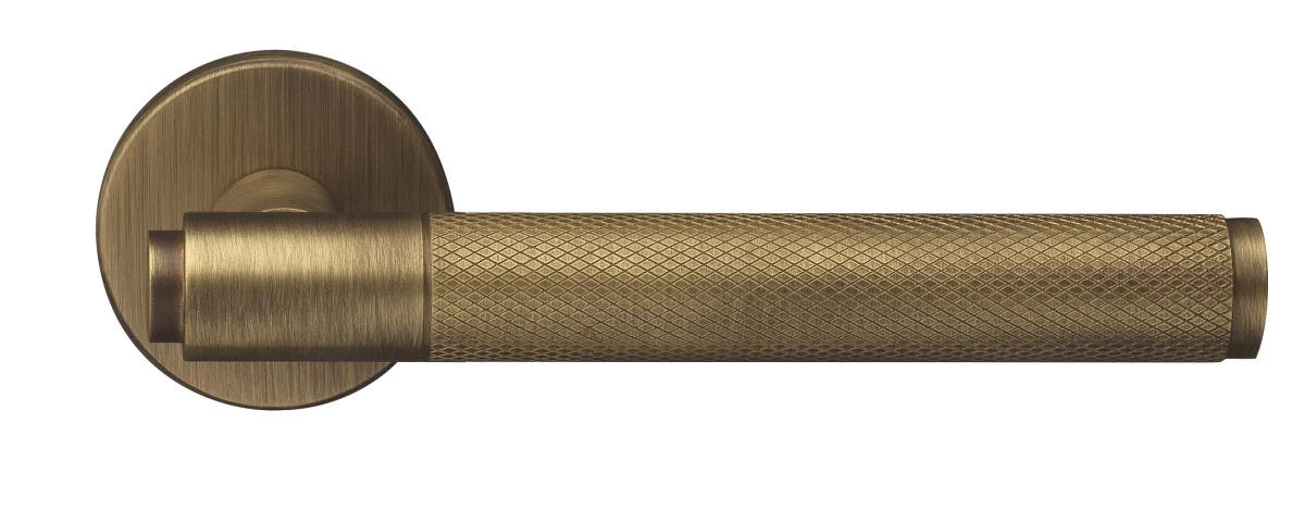 BRIDGE R6 BGO, ручка дверная с усиленной розеткой, цвет -  матовая бронза фото купить Курск