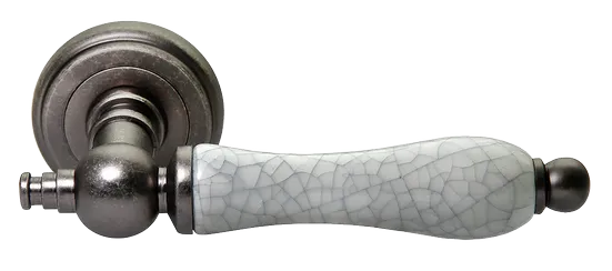MART, ручка дверная MH-42-CLASSIC OMS/GR, цвет - старое мат.серебро/серый фото купить Курск