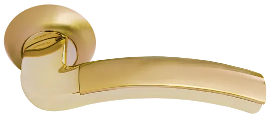ПАЛАЦЦО, ручка дверная MH-02 SG/GP, цвет - мат.золото/золото фото купить Курск