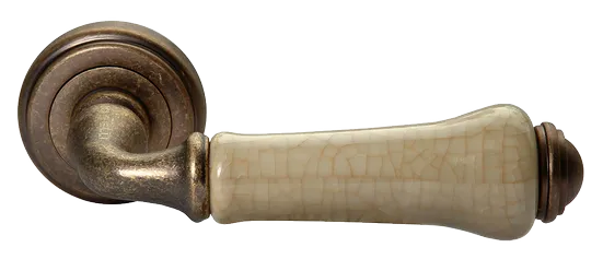 UMBERTO, ручка дверная MH-41-CLASSIC OMB/CH, цвет-старая мат.бронза/шампань фото купить Курск