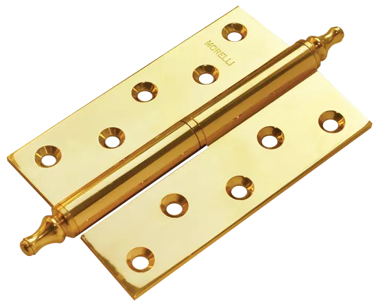 MB 120X80X3.5 PG R C, петля латунная с коронкой правая, цвет - золото фото купить Курск