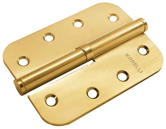MSD-C 100X70X2.5 SG L, петля стальная скругленная левая без коронки, цвет - мат.золото фото купить Курск