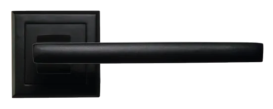 PANTS, ручка дверная на квадратной накладке MH-35 BL-S, цвет - черный фото купить в Курске