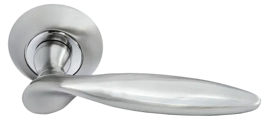 КУПОЛ, ручка дверная MH-09 SN, цвет - белый никель фото купить Курск