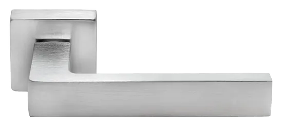 Ручка дверная HORIZONT S5 CSA раздельная на квадратной розетке, цвет мат.хром, ЦАМ фото купить Курск