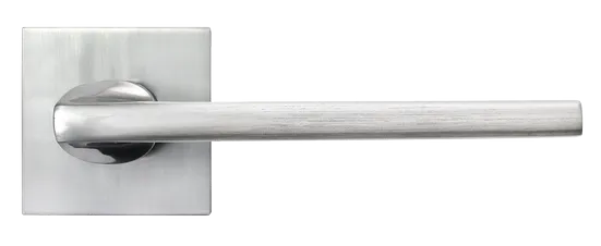 KAFFEE, ручка дверная на квадратной накладке MH-50-S6 SC, цвет - матовый хром фото купить в Курске