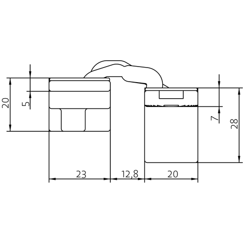 HH-19 B, скрытая петля, цвет - черный фото morelli Курск