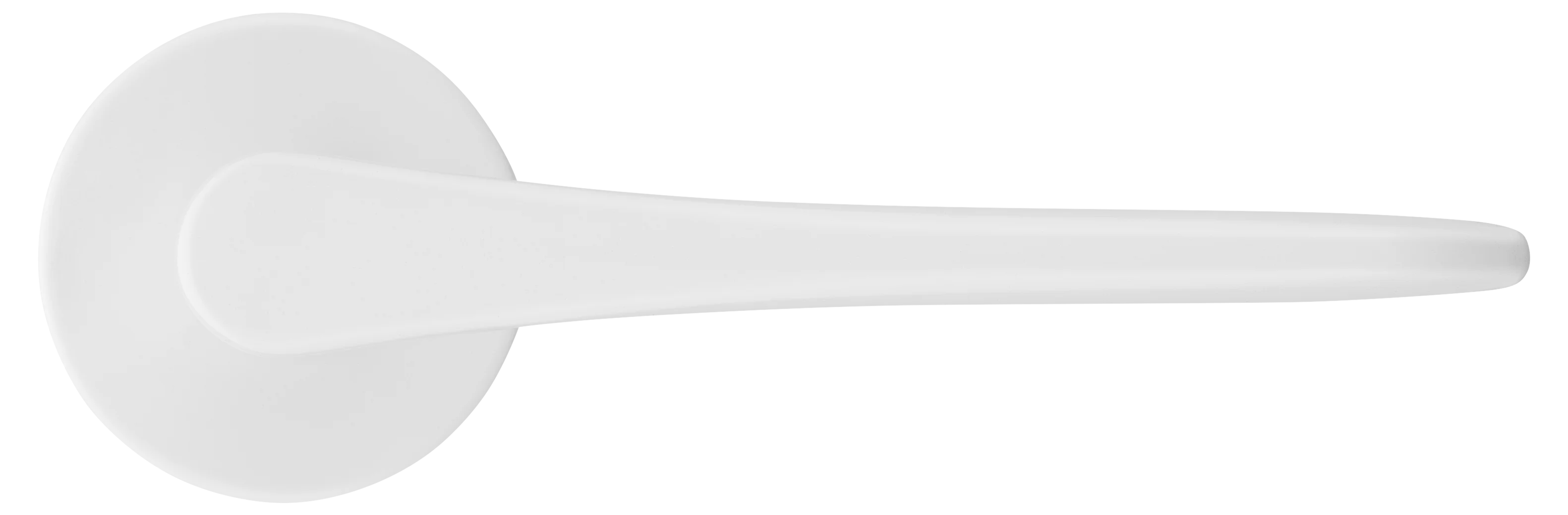 AULA R5 BIA, ручка дверная на розетке 7мм, цвет -  белый фото купить в Курске