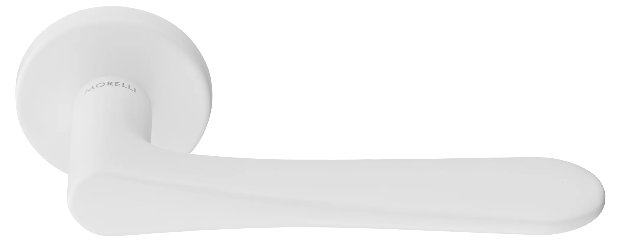 AULA R5 BIA, ручка дверная на розетке 7мм, цвет -  белый фото купить Курск