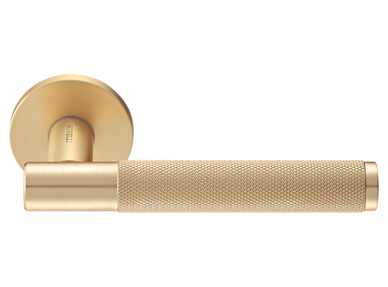 Ручка дверная "AZRIELI" на круглой розетке 6 мм, MH-57-R6T MSG, цвет - мат. сатинированное золото фото купить Курск