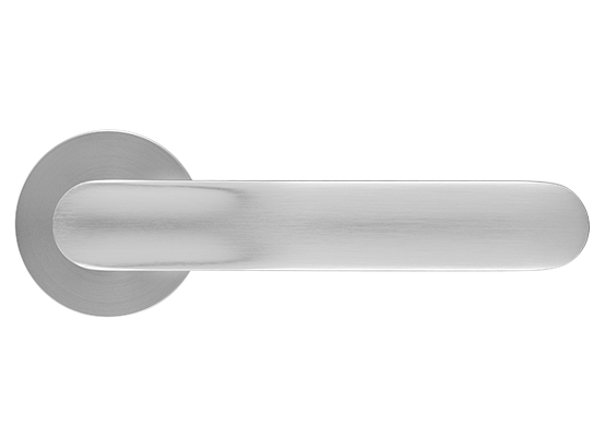 GARAK ручка дверная на круглой розетке 6 мм, MH-59-R6 MSC, цвет - мат. сатинированный хром фото купить в Курске
