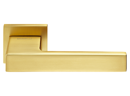 LOT ручка дверная на квадратной розетке 6 мм MH-56-S6 MSG, цвет - мат.сатинированное золото фото купить Курск